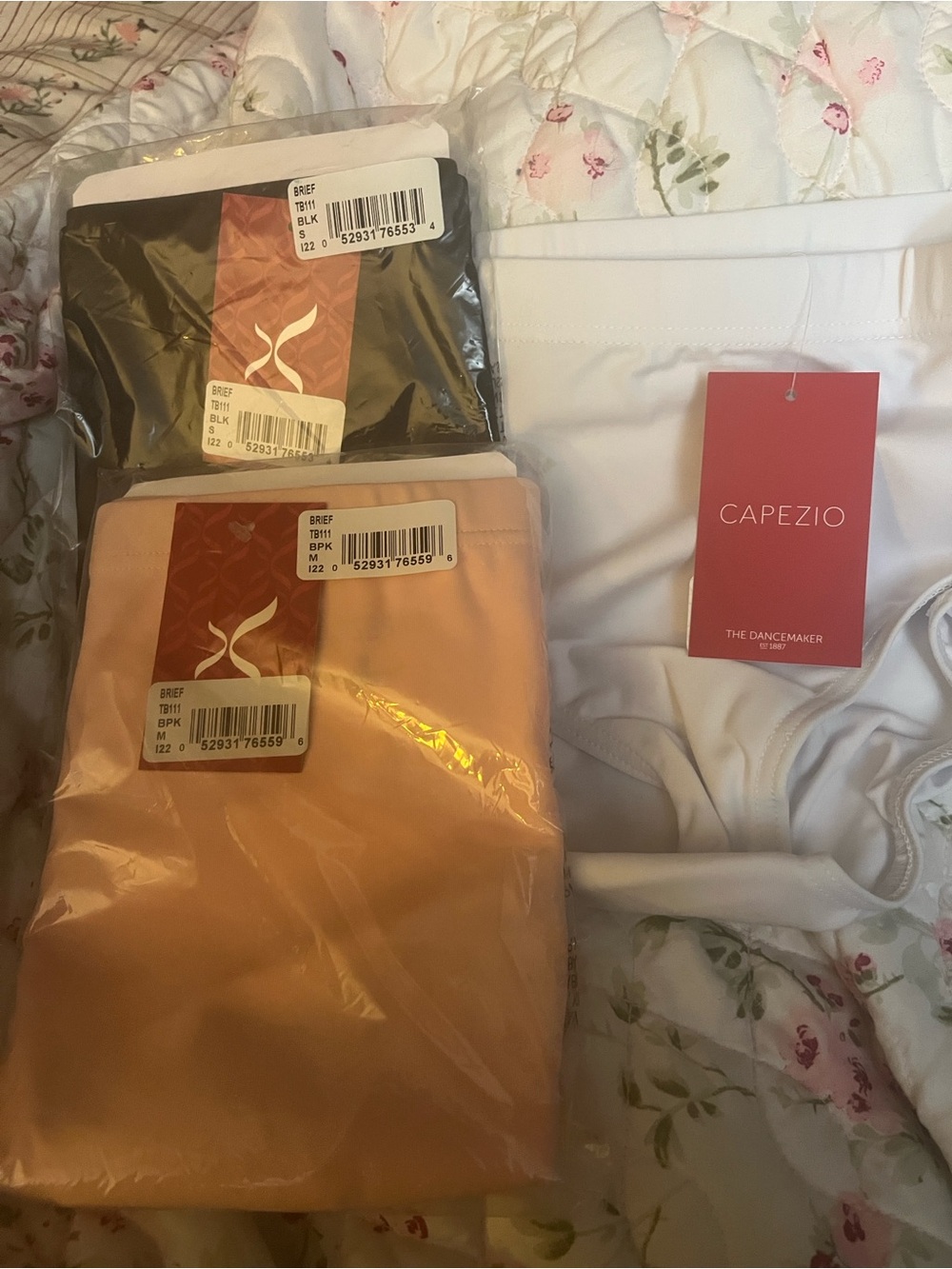 Capezio Dance Briefs in Black, White and Pink - 3 for $25